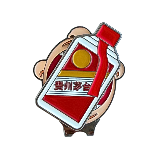 Maotai Ball Marker and Hat Clip Set
